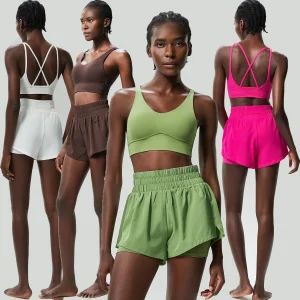 Running sports suit workout clothes for women quick-drying plus size yoga jumping tennis badminton suit two-piece set